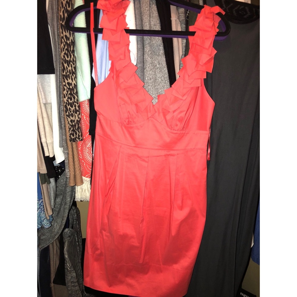 BEAUTIFUL RED ORANGE BCBG MaxAzria SUMMER DRESS